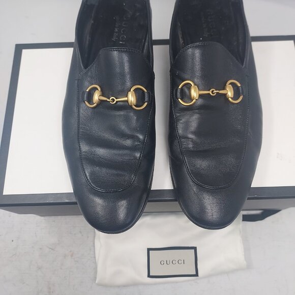 Gucci MENS Brixton Black Horsebit Loafer Shoe - Picture 8 of 12